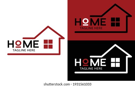 Home logo design template vector illustration, eps10