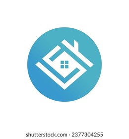 Home logo design with unique concept template Premium Vector