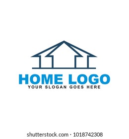 Abstract House Building Logo Design Vector Stock Vector (Royalty Free ...