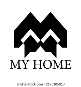 Diseño del logotipo del hogar. Ilustración del vector