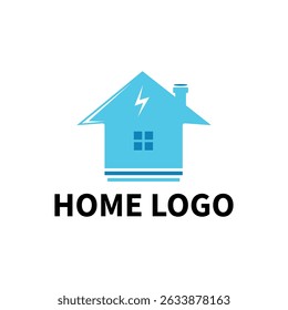 Diseño del logotipo casero, logotipo del Vector, diseño de la ilustración