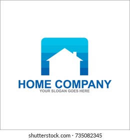 Home Logo Design Vector Illustration
