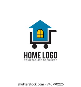 Home Logo Design Vector Illustration