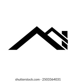 VECTOR DEL DISEÑO DEL LOGOTIPO CASERO EN EL FONDO BLANCO, SILUETA MODERNA Y ESTILO SIMPLE