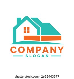 Início vetor de design de logotipo, Design de logotipo imobiliário 