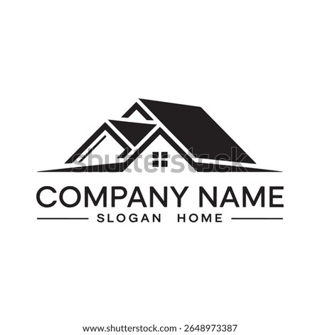 Home Logo Design Vector, Real estate Logo Design Vector, unique and professional House logo design, 