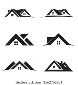 Home Logo Design Vector, Silhouette  Home, House Logo Design