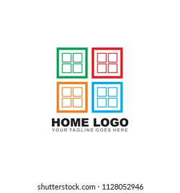 Home logo design vector template