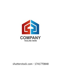 plantilla vectorial de diseño de logotipo doméstico