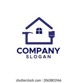 Inspiración en la plantilla vectorial de diseño de logotipo en el hogar