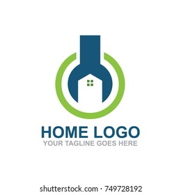 home logo design vector template