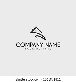 Home Logo Icon Design with Initial S Letter