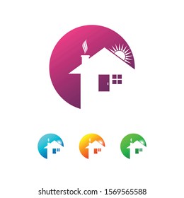 home logo icon design vector. simple real estate icon templates