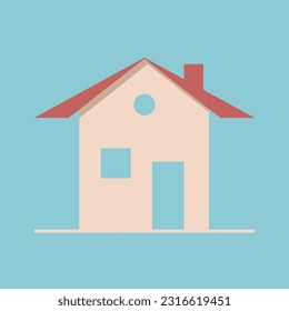 Icono del logotipo del hogar ilustración vectorial plana.