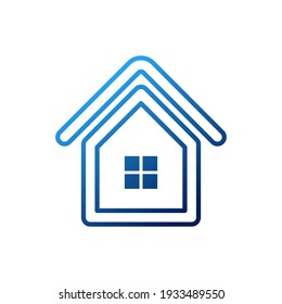 Ilustración de diseño vectorial del icono del logotipo del hogar. Concepto de diseño del logotipo de la casa para el negocio de la vivienda, la inmobiliaria, la construcción, el edificio, el apartamento, la construcción y la arquitectura. Diseño Hogar moderno para logotipo, icono, marca.