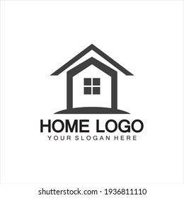 Home logo icon vector illustration design template.Home and house logo design vector, logo , architecture and building, design property , stay at home estate Business logo.