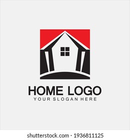 Icono del logotipo del hogar plantilla de diseño de ilustración de vectores.Diseño del logotipo del hogar y de la casa vectorial, logotipo, arquitectura y construcción, propiedad de diseño, permanencia en el logotipo del negocio del hogar.