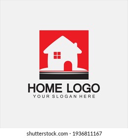 Home logo icon vector illustration design template.Home and house logo design vector, logo , architecture and building, design property , stay at home estate Business logo.