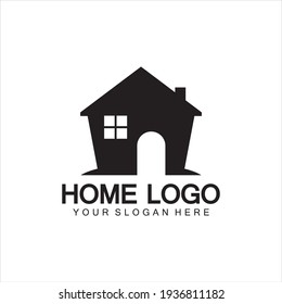 Home logo icon vector illustration design template.Home and house logo design vector, logo , architecture and building, design property , stay at home estate Business logo.
