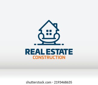 Icono del logotipo del hogar modelo de diseño de ilustraciones vectoriales.Diseño del logotipo del hogar vectorial, logotipo, arquitectura y construcción, propiedad del diseño, permanencia en el hogar Logotipo del negocio