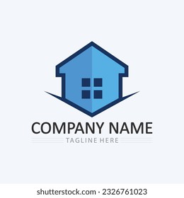Icono del logotipo del hogar plantilla de diseño de ilustración de vectores.Diseño del logotipo del hogar y de la casa vectorial, logotipo, arquitectura y construcción, propiedad de diseño, permanencia en el logotipo del negocio del hogar.