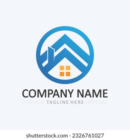 Home logo icon vector illustration design template.Home and house logo design vector, logo , architecture and building, design property , stay at home estate Business logo.