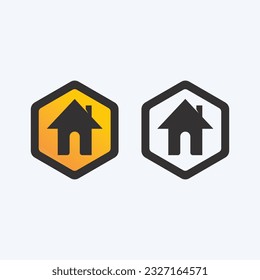 Home logo icon vector illustration design template.Home and house logo design vector, logo , architecture and building, design property , stay at home estate Business logo.