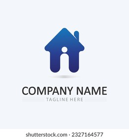 Icono del logotipo del hogar plantilla de diseño de ilustración de vectores.Diseño del logotipo del hogar y de la casa vectorial, logotipo, arquitectura y construcción, propiedad de diseño, permanencia en el logotipo del negocio del hogar.
