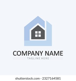 Home logo icon vector illustration design template.Home and house logo design vector, logo , architecture and building, design property , stay at home estate Business logo.