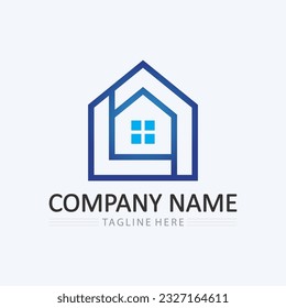 Home logo icon vector illustration design template.Home and house logo design vector, logo , architecture and building, design property , stay at home estate Business logo.