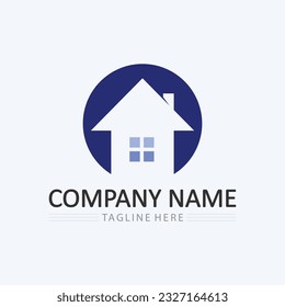 Home logo icon vector illustration design template.Home and house logo design vector, logo , architecture and building, design property , stay at home estate Business logo.