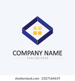 Icono del logotipo del hogar plantilla de diseño de ilustración de vectores.Diseño del logotipo del hogar y de la casa vectorial, logotipo, arquitectura y construcción, propiedad de diseño, permanencia en el logotipo del negocio del hogar.