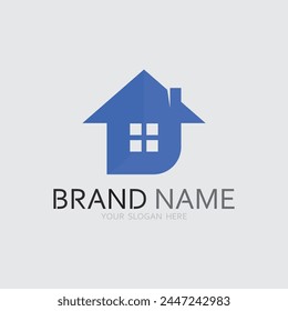 Plantilla de diseño de la Ilustración vectorial del logotipo del hogar y de la casa Vector de diseño del logotipo, logotipo , arquitectura y edificio, propiedad de diseño , estancia en el hogar inmueble Logotipo de negocio.