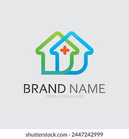 Home logo icon vector illustration design template.Home and house logo design vector, logo , architecture and building, design property , stay at home estate Business logo.