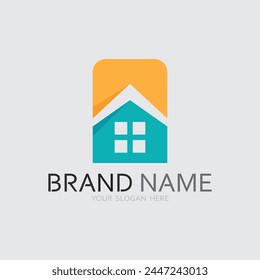 Plantilla de diseño de la Ilustración vectorial del logotipo del hogar y de la casa Vector de diseño del logotipo, logotipo , arquitectura y edificio, propiedad de diseño , estancia en el hogar inmueble Logotipo de negocio.