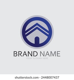 Home logo icon vector illustration design template.Home and house logo design vector, logo , architecture and building, design property , stay at home estate Business logo.