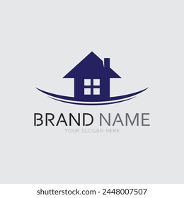 Home logo icon vector illustration design template.Home and house logo design vector, logo , architecture and building, design property , stay at home estate Business logo.