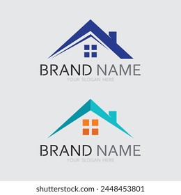Home logo icon vector illustration design template.Home and house logo design vector, logo , architecture and building, design property , stay at home estate Business logo.