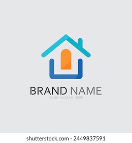 Plantilla de diseño de la Ilustración vectorial del logotipo del hogar y de la casa Vector de diseño del logotipo, logotipo , arquitectura y edificio, propiedad de diseño , estancia en el hogar inmueble Logotipo de negocio.