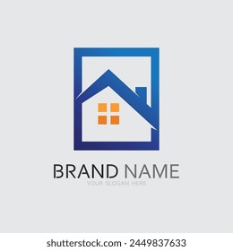 Plantilla de diseño de la Ilustración vectorial del logotipo del hogar y de la casa Vector de diseño del logotipo, logotipo , arquitectura y edificio, propiedad de diseño , estancia en el hogar inmueble Logotipo de negocio.