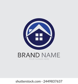 Home logo icon vector illustration design template.Home and house logo design vector, logo , architecture and building, design property , stay at home estate Business logo.