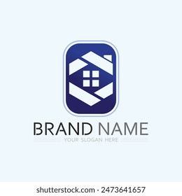 Plantilla de diseño de la Ilustración vectorial del logotipo del hogar y de la casa Vector de diseño del logotipo, logotipo , arquitectura y edificio, propiedad de diseño , estancia en el hogar inmueble Logotipo de negocio.