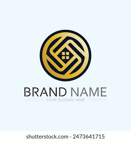 Home logo icon vector illustration design template.Home and house logo design vector, logo , architecture and building, design property , stay at home estate Business logo.