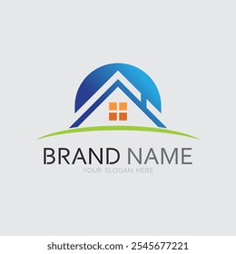 Home logo icon vector illustration design template.Home and house logo design vector, logo , architecture and building, design property , stay at home estate Business logo.