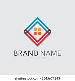 Plantilla de diseño de Ilustración vectorial de iconos de logotipos para el hogar. Vector de diseño de logotipos para el hogar y la casa, logotipo, arquitectura y edificio, propiedad de diseño, estancia en la propiedad del hogar.