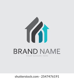 Início ícone de logotipo vetor ilustração design template.Home e casa logotipo design vetor, logotipo, arquitetura e edifício, propriedade de design, ficar em casa propriedade logotipo de negócios.