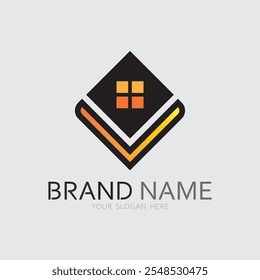 Plantilla de diseño de Ilustración vectorial de icono de logotipo casero
