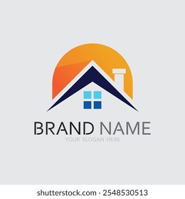 Início ícone de logotipo vetor ilustração modelo de design