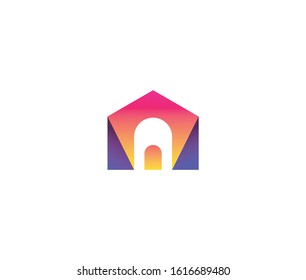 Home logo icon vector template design element