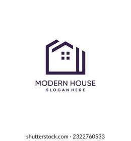 Home logo idea with modern concept design